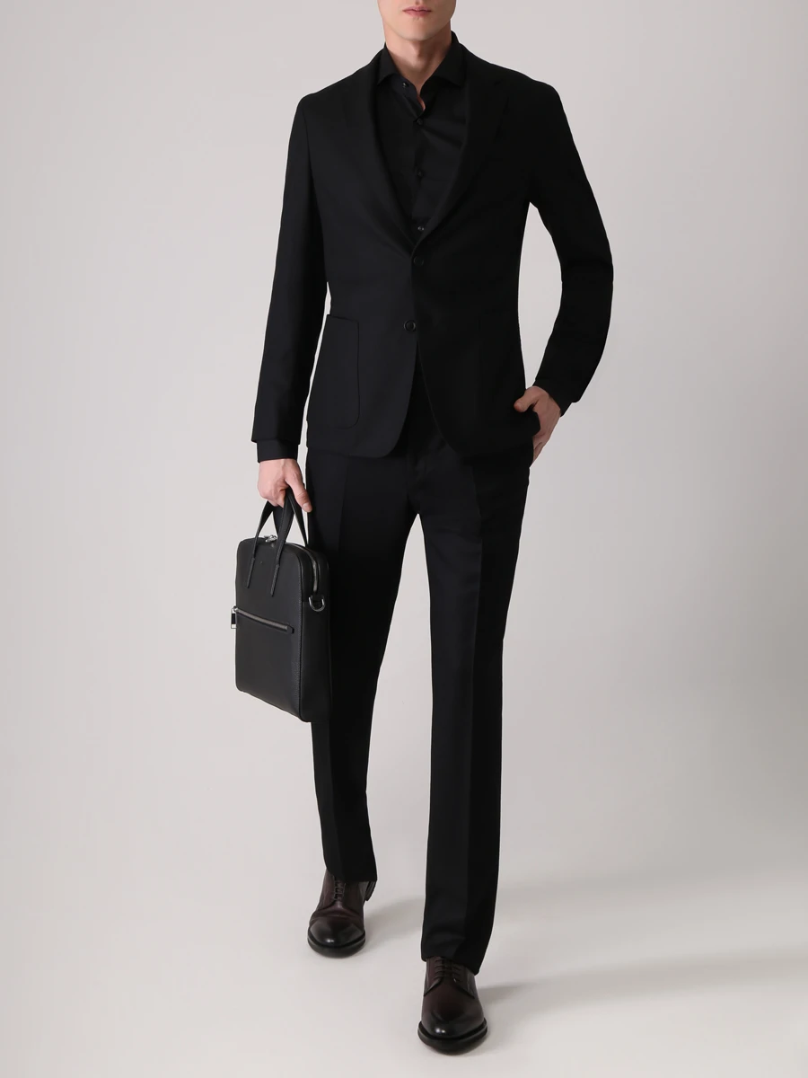 

Рубашка Slim Fit хлопковая, Черный, 50479915/001