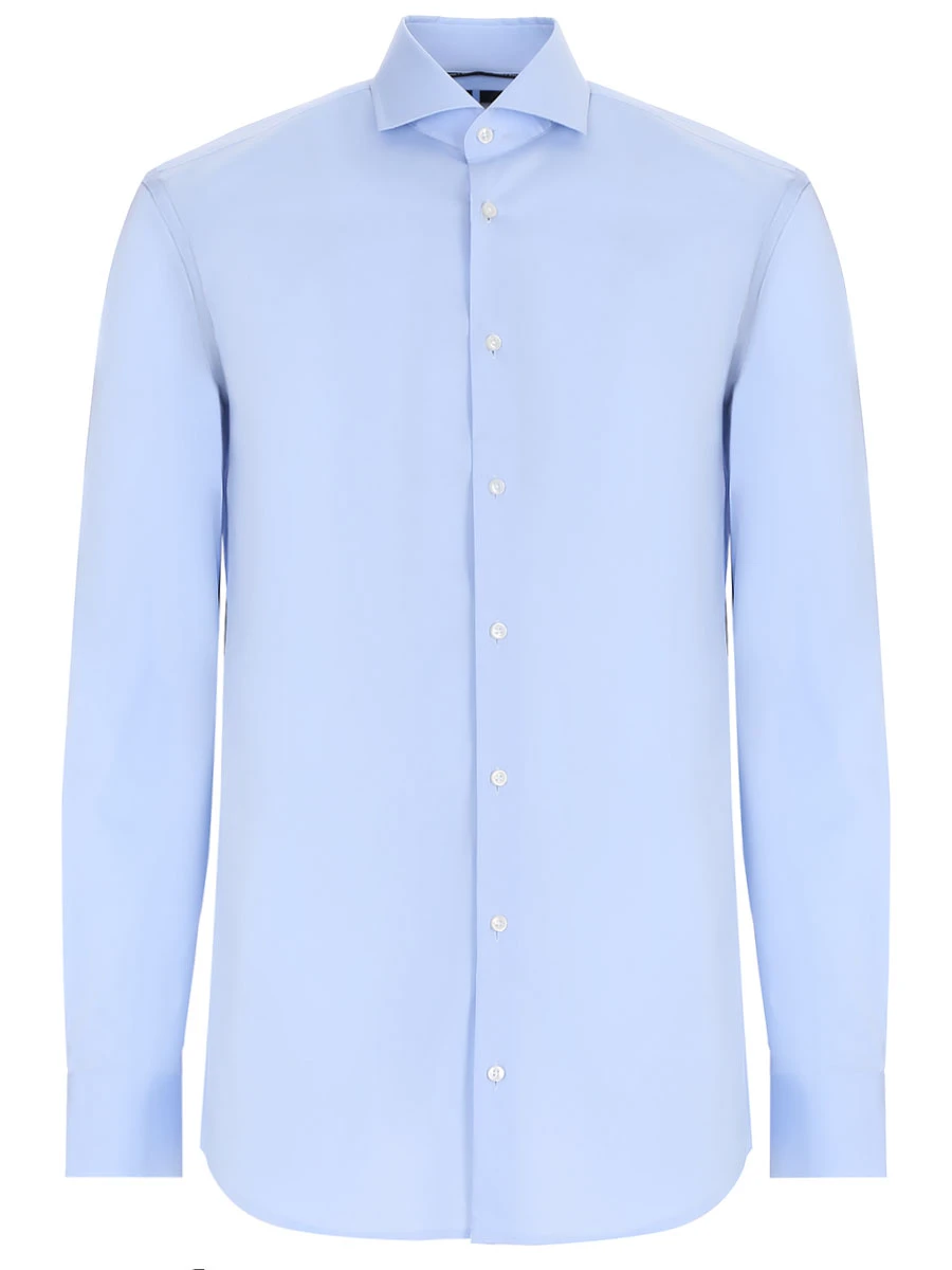 

Рубашка Slim Fit хлопковая, Синий, 50479915/450