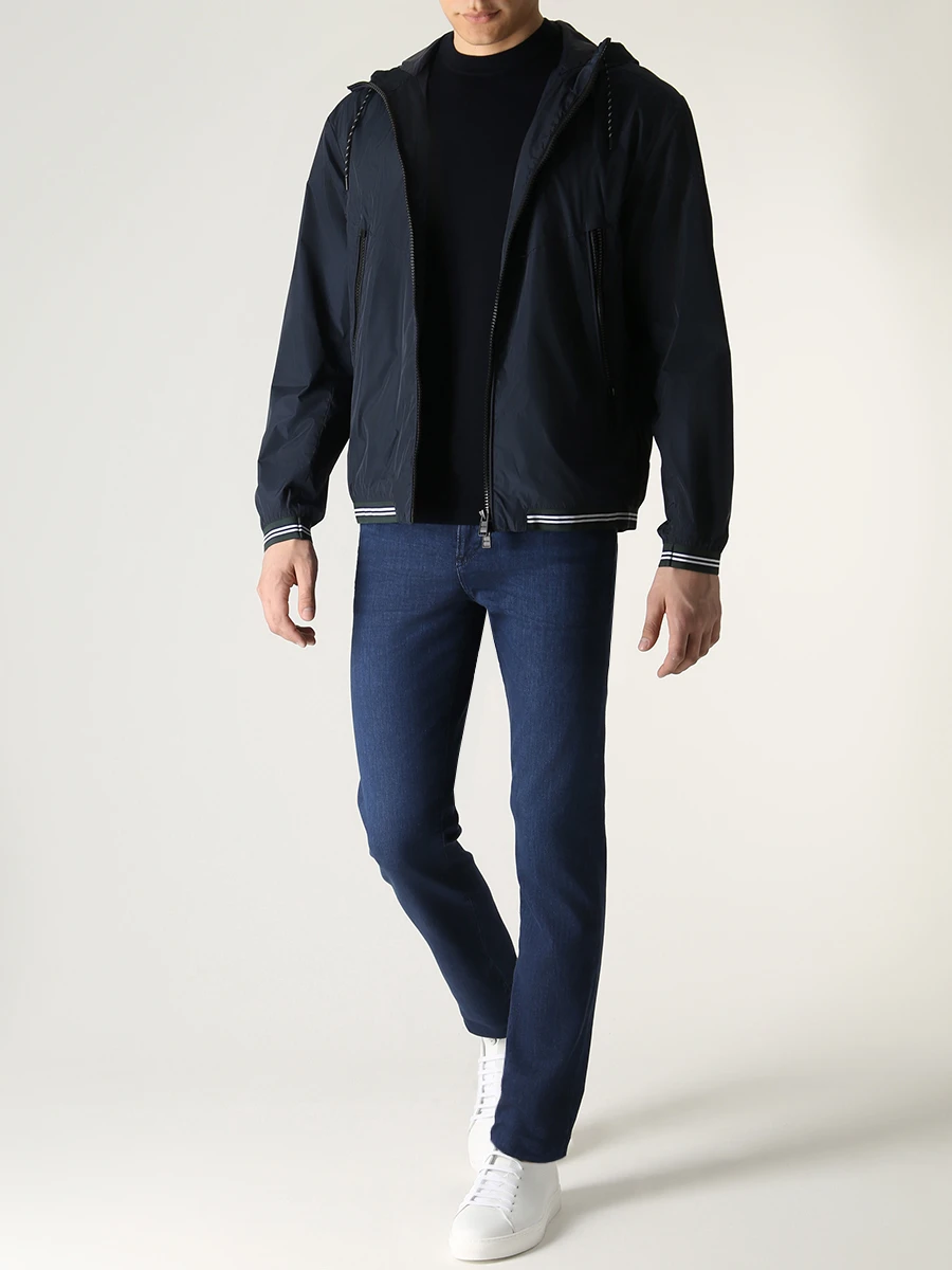 Джинсы Slim Fit хлопковые BOSS 50482054/419 Синий  Фото 2