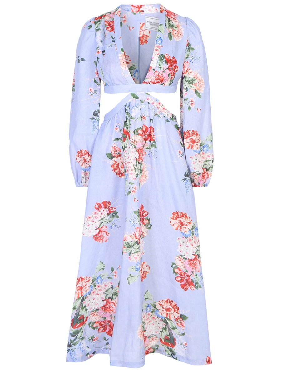 Платье льняное FORTE DEI MARMI COUTURE 23SF7603 Сиреневый 