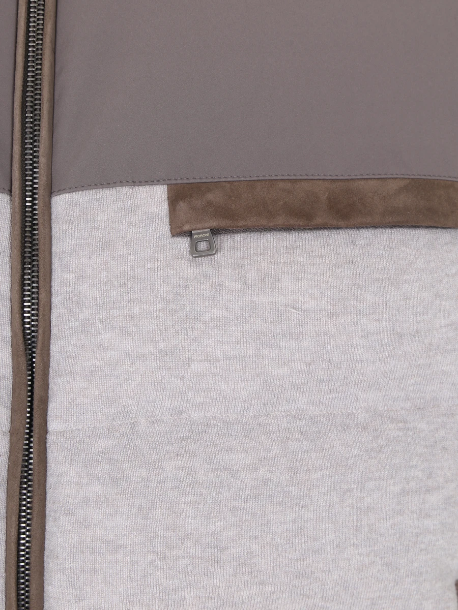 Жилет комбинированный FIORONI CASHMERE MTX25022E1 TX1.2 Бежевый  Фото 3