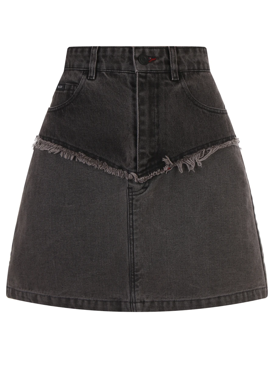 

Юбка джинсовая, Серый, 105DVMRE002_BL