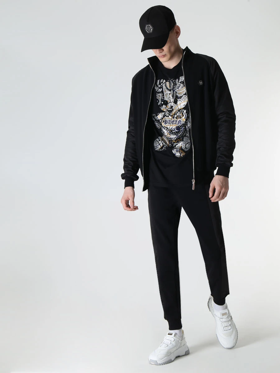 Костюм хлопковый PHILIPP PLEIN MJJ0579/02 Черный  Фото 2
