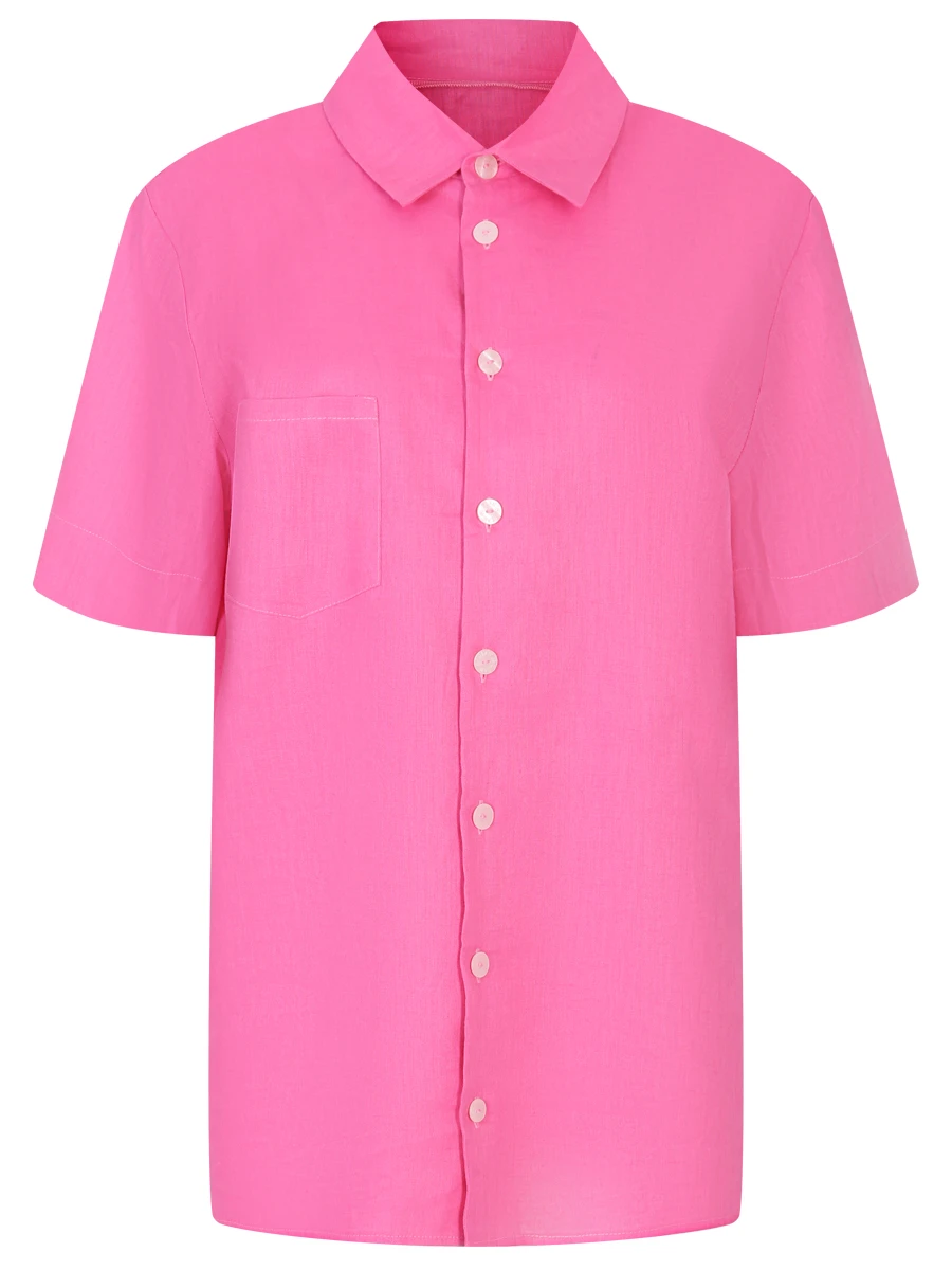 Рубашка льняная LEAH Chiringuito, размер 42, цвет розовый - фото 1