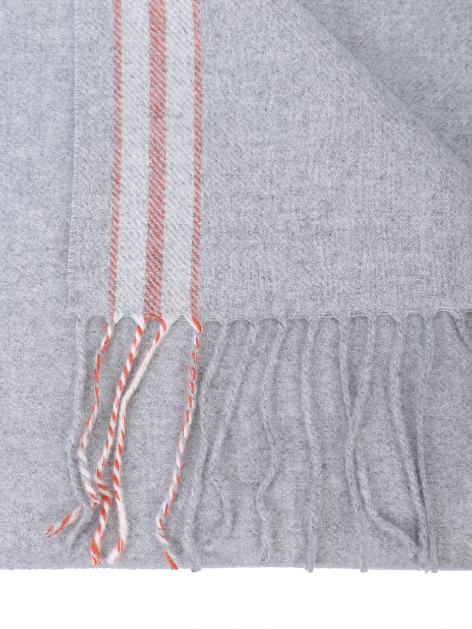 Шарф шелковый BRUNELLO CUCINELLI MSC668AG CHY06 Серый  Фото 3