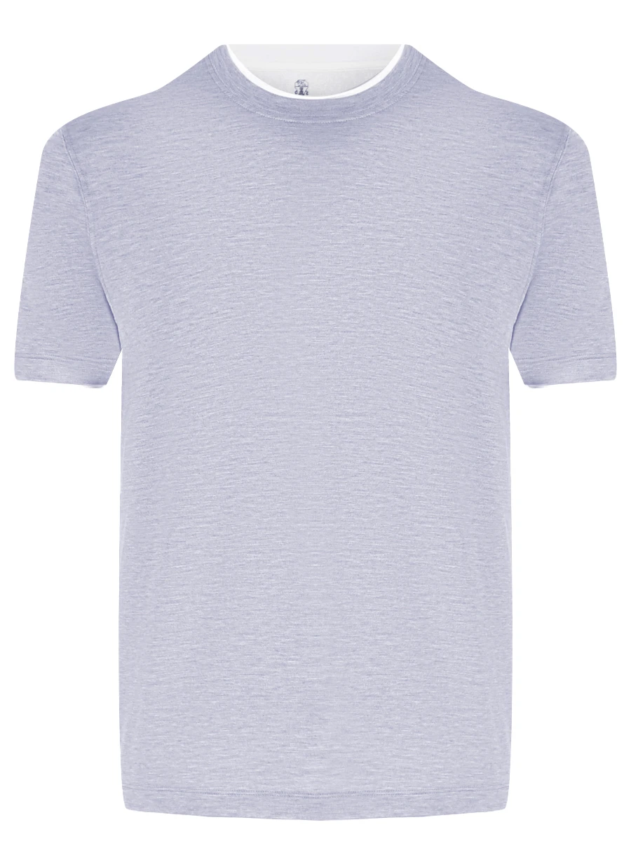 Футболка хлопковая BRUNELLO CUCINELLI M0T717427 CB440 Серый 