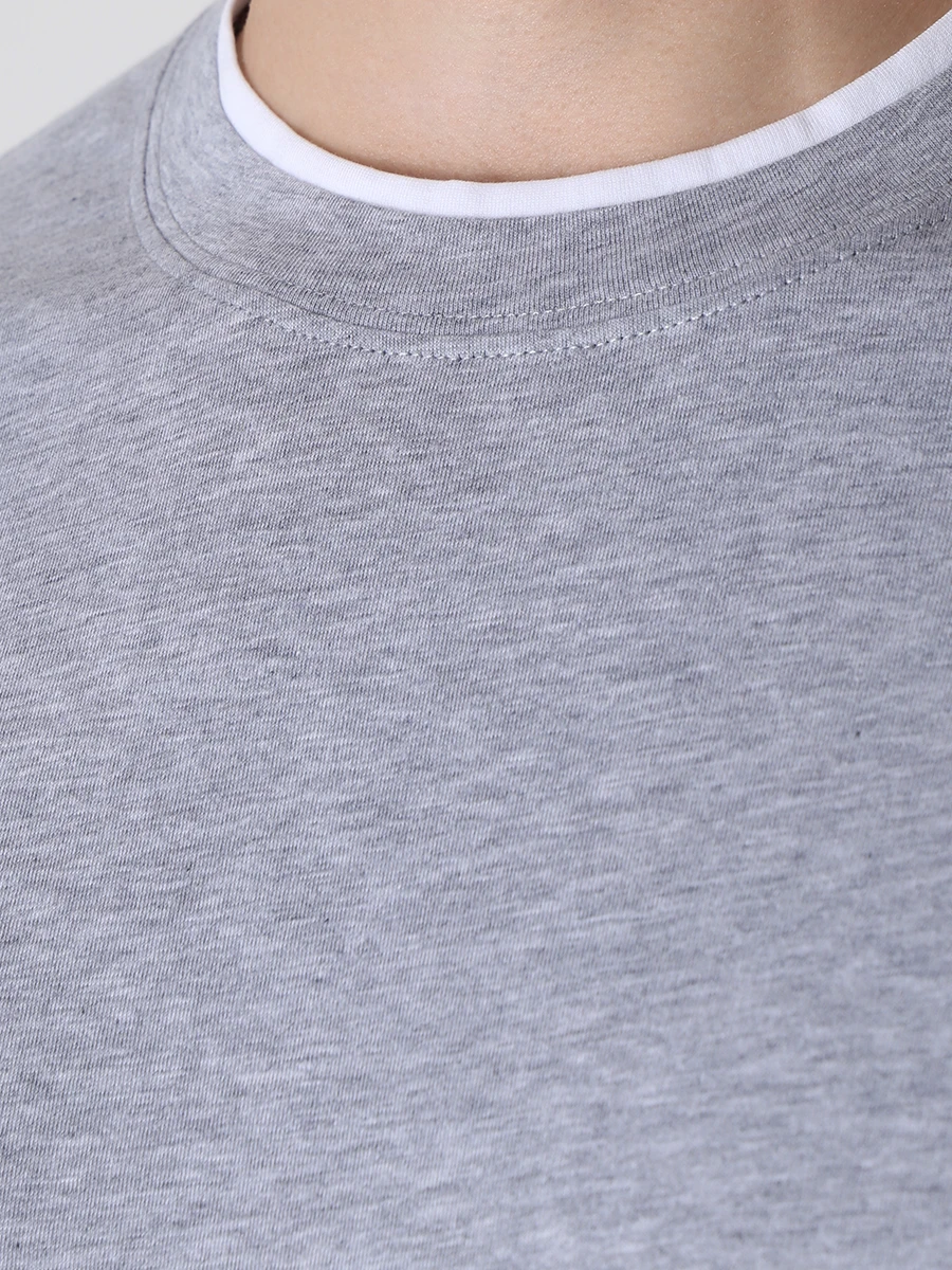 Футболка хлопковая BRUNELLO CUCINELLI M0T717427 CB440 Серый  Фото 5