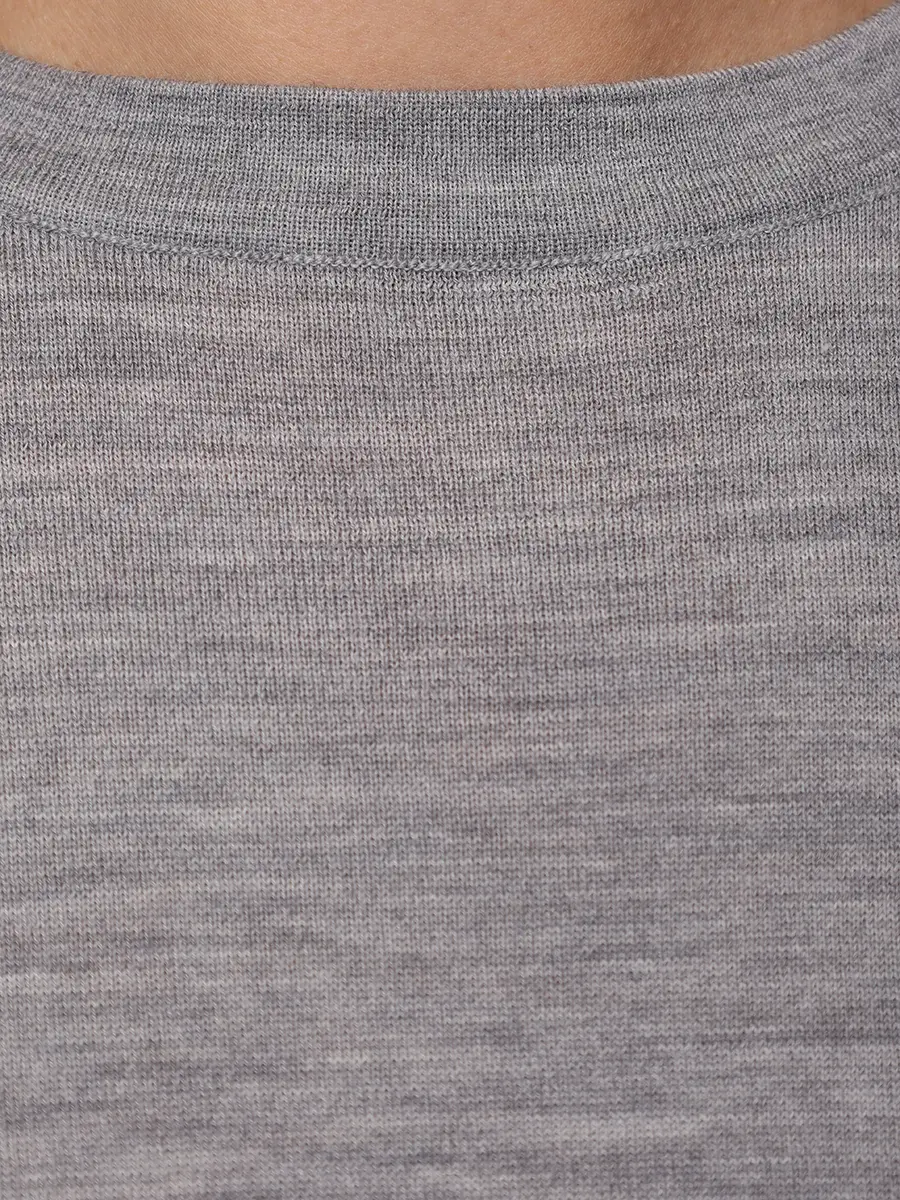 Футболка из шерсти BRUNELLO CUCINELLI m14813500 c073 Серый  Фото 6