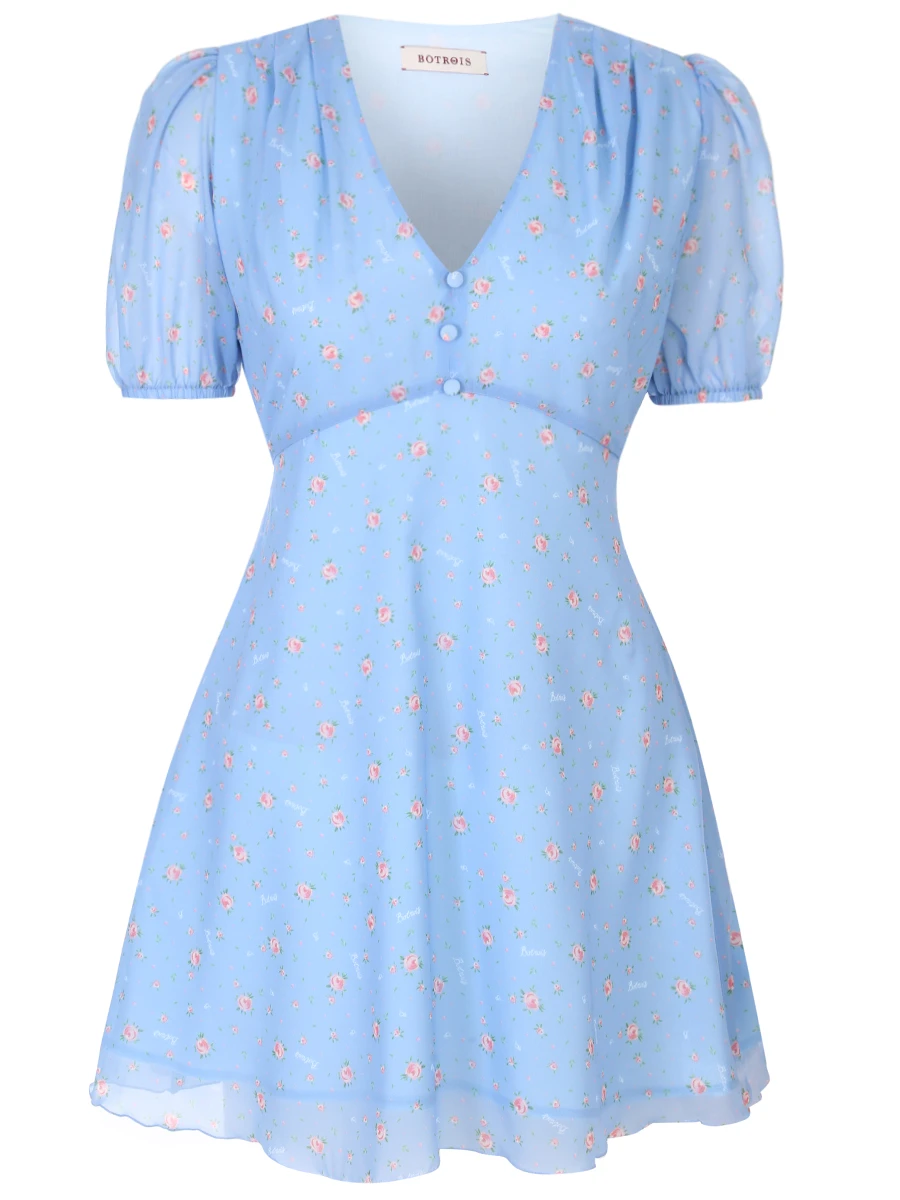 

Платье из вискозы Yasmine Rosemary, Голубой, SKU00134021