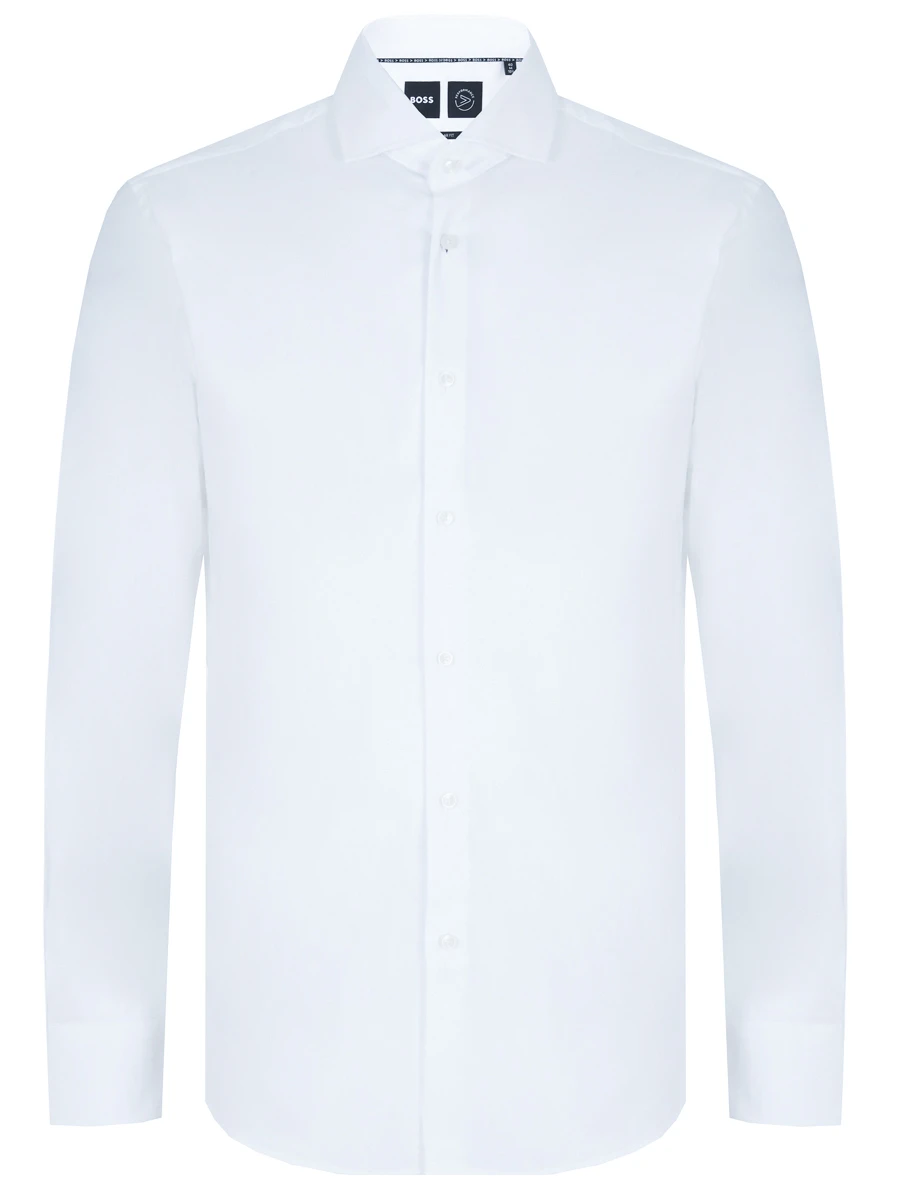 Рубашка Regular Fit хлопковая BOSS 50489921/100, размер 54, цвет белый 50489921/100 - фото 1