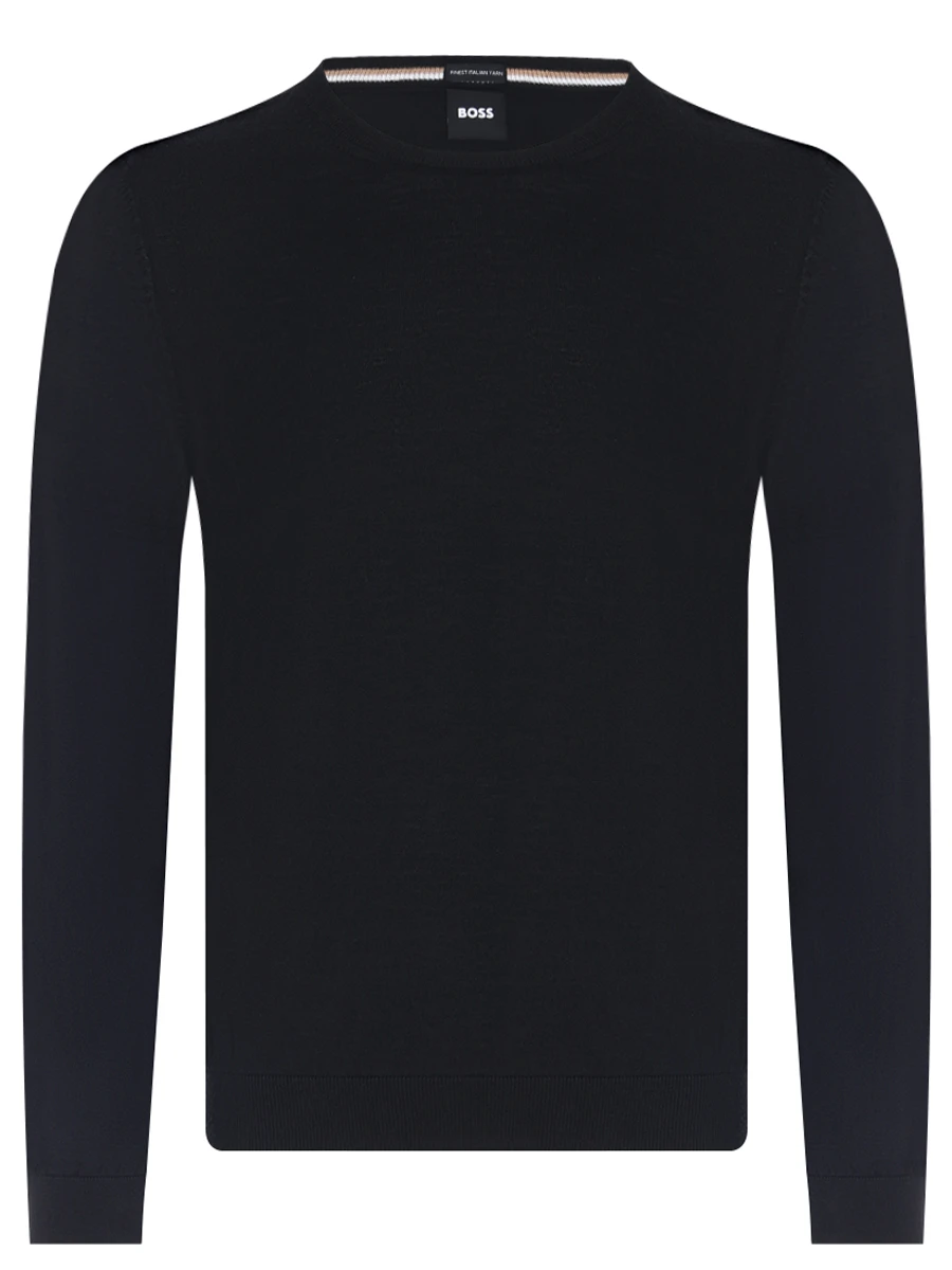 Джемпер шерстяной BOSS 50468239/001 Черный 