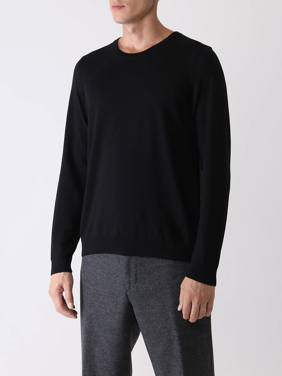 Джемпер шерстяной BOSS 50468239/001 Черный  Фото 4