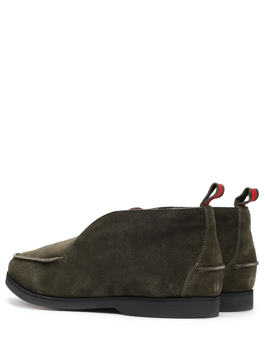 Ботинки замшевые на меху KITON USSFLYN0010819 Зеленый  Фото 4