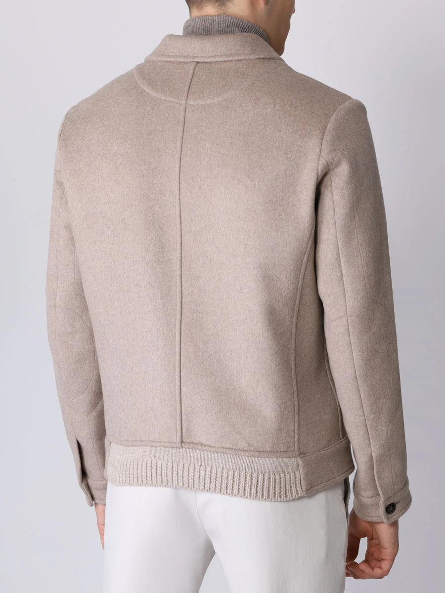 Куртка кашемировая KITON UW1603V0322C09 Бежевый  Фото 3