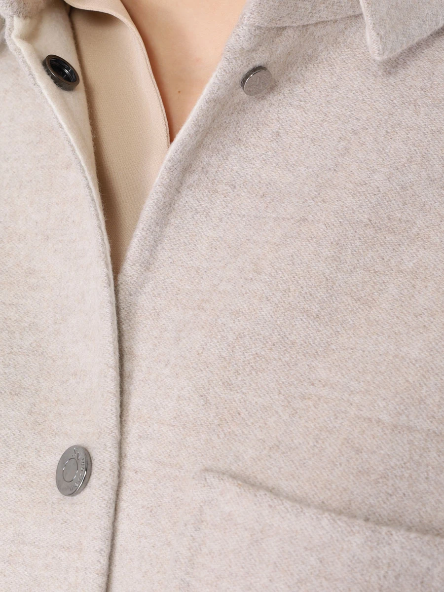 Пальто шерстяное MANZONI 24 23M1089-DB1 Бежевый  Фото 5