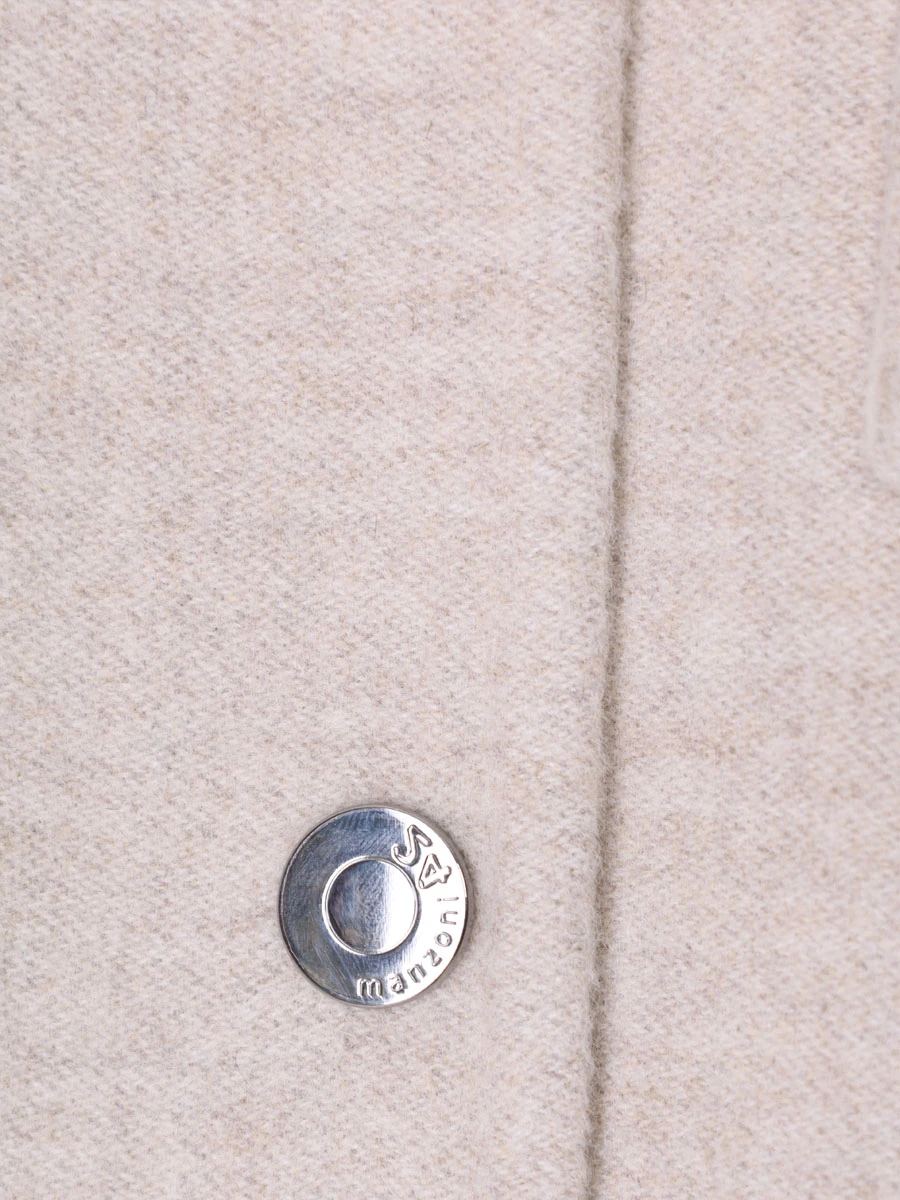 Пальто шерстяное MANZONI 24 23M1089-DB1 Бежевый  Фото 6