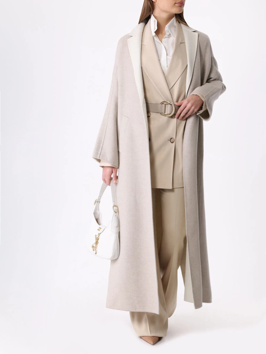 Пальто шерстяное MANZONI 24 923M1227-DB1 Бежевый  Фото 2