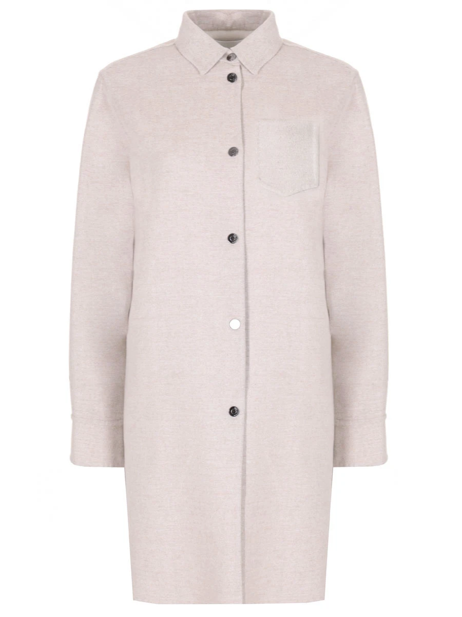 Пальто шерстяное MANZONI 24 23M1089-DB1 Бежевый 