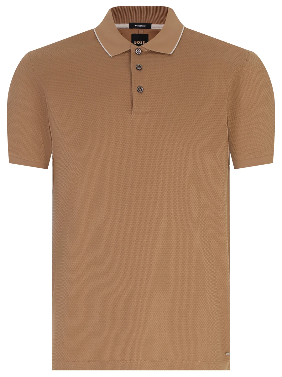 

Поло хлопковое, Бежевый, 50486195/260