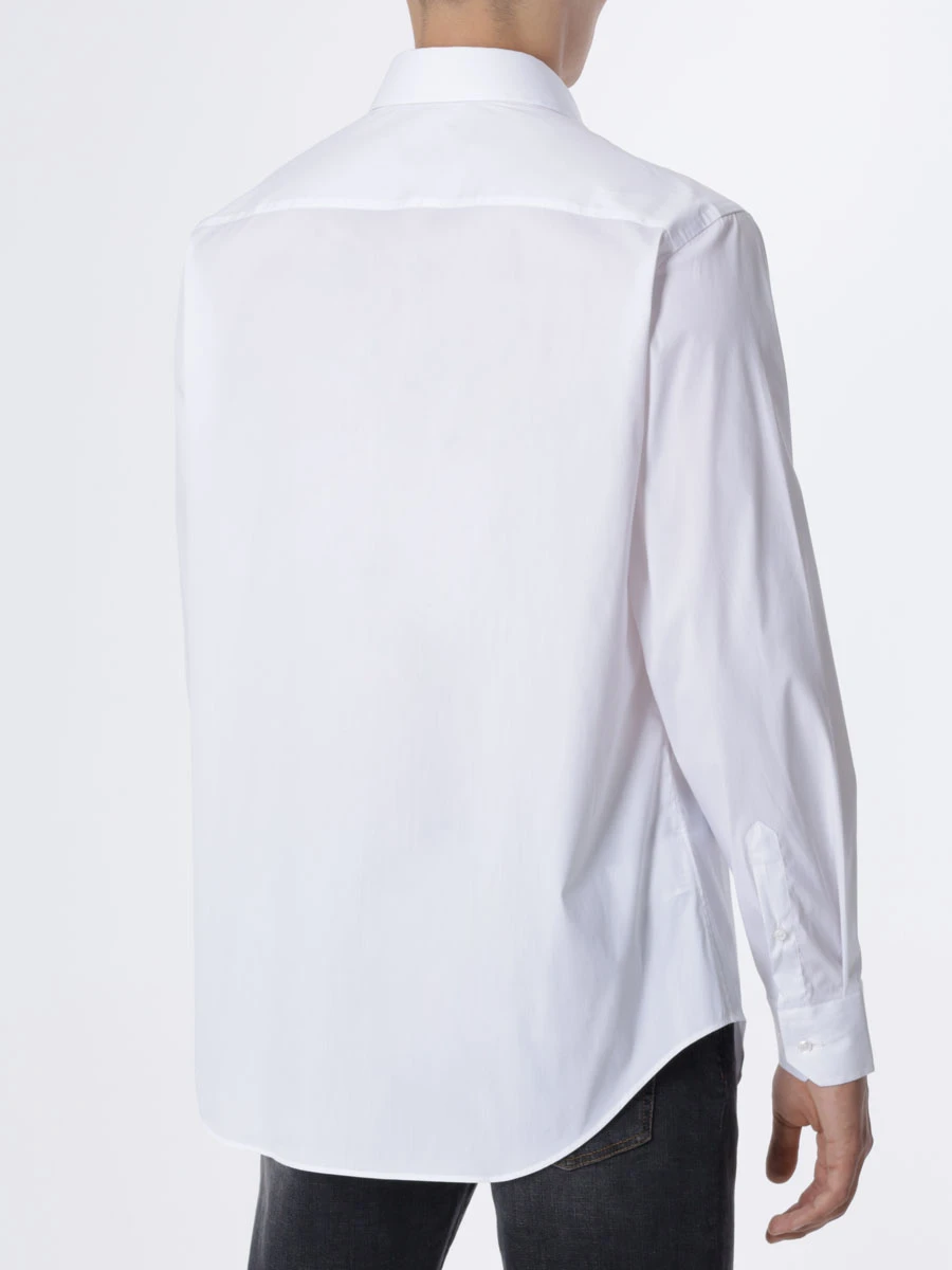 Рубашка Regular Fit хлопковая GIORGIO ARMANI 8WGCCZMC TZ517 U0BN, размер 52, цвет белый - фото 3