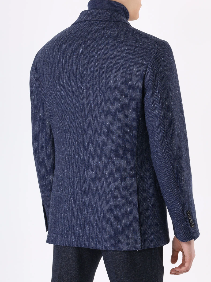 Пиджак шерстяной BRUNELLO CUCINELLI MQ4237BWD C009 Синий Синий  Фото 3