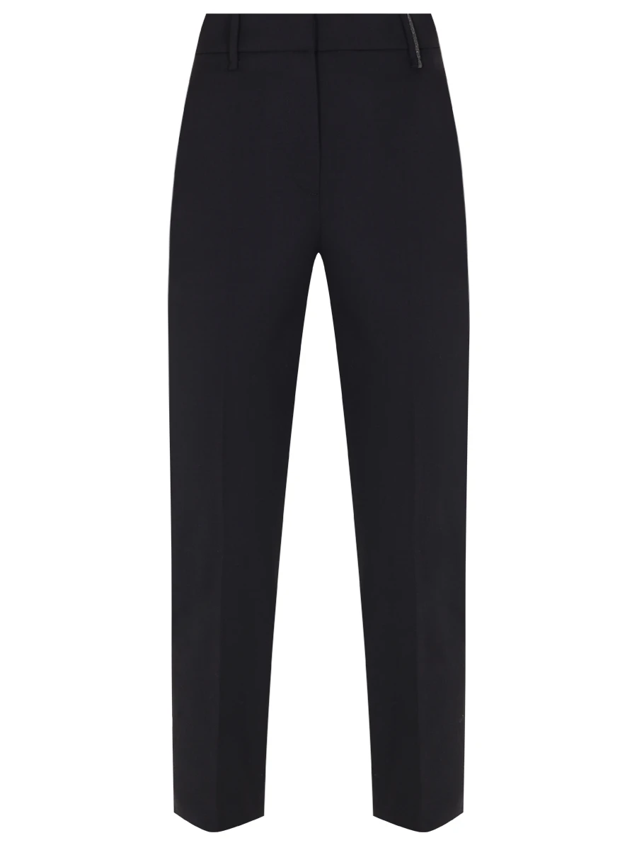 Брюки шерстяные BRUNELLO CUCINELLI MB526P8397 C101 Черный 