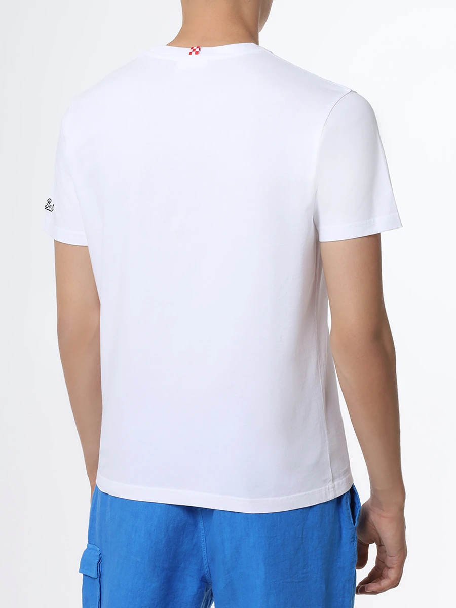 

Футболка хлопковая, Белый, TSHIRT MAN GIN MARE GENTE 01N