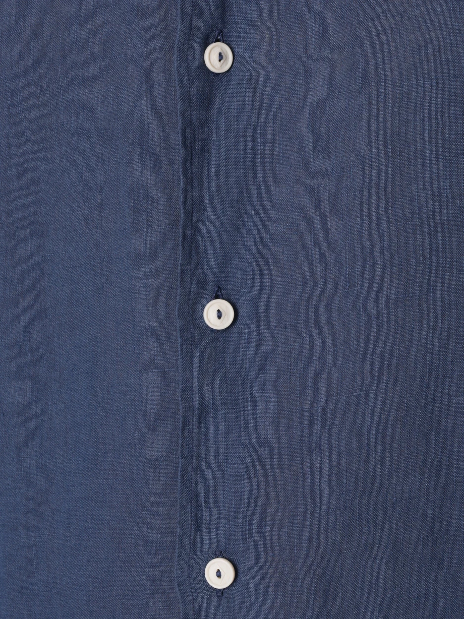Рубашка Regular Fit льняная MC2 SAINT BARTH PAMPLONA 61, размер 48, цвет синий - фото 5