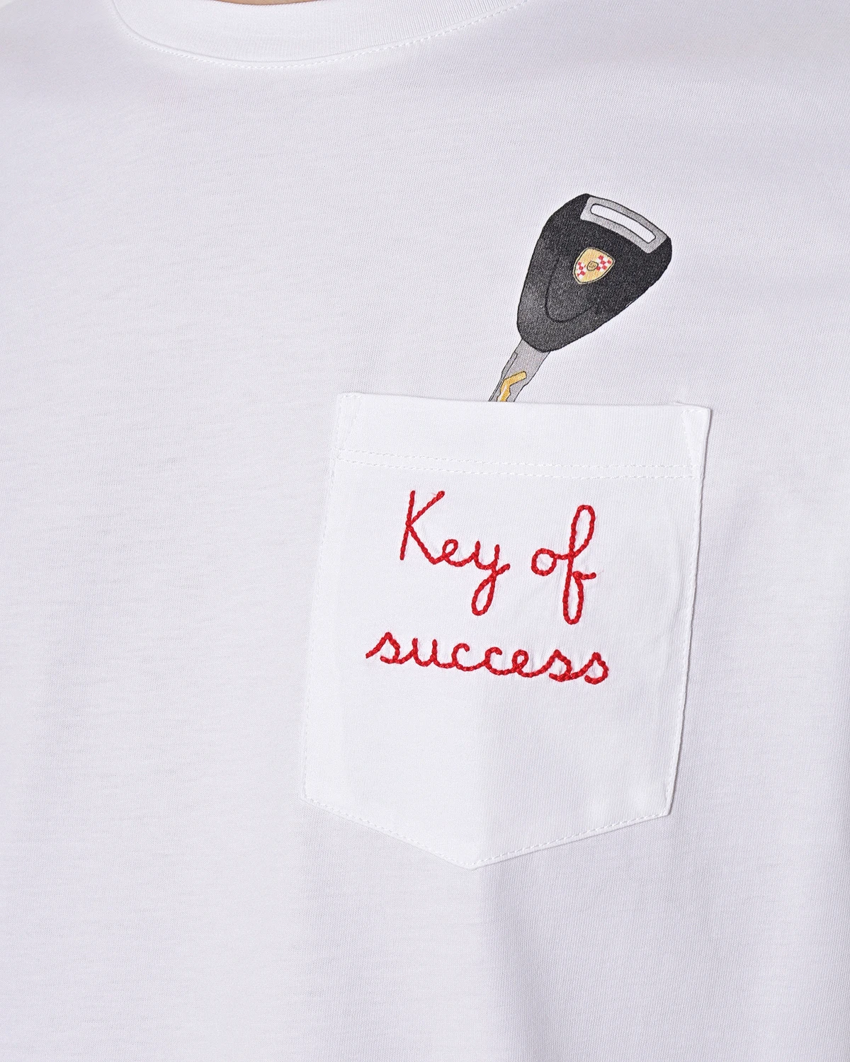 

Футболка хлопковая, Белый, AUSTIN KEY SUCCESS 01N EMB