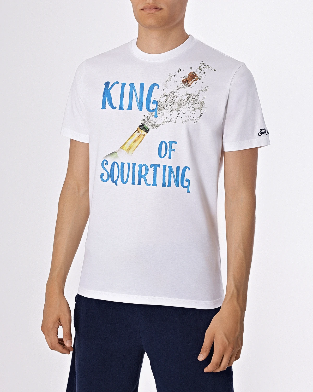 

Футболка хлопковая, Белый, TSHIRT MAN KING CHAMP 01N
