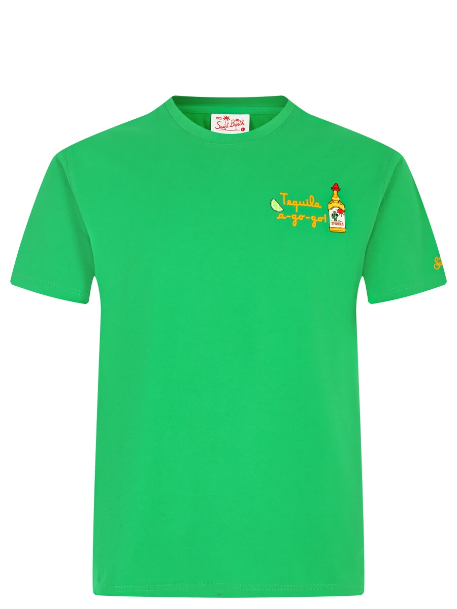 

Футболка хлопковая, Зеленый, TSHIRT MAN TEQUILA GO GO 57 EMB
