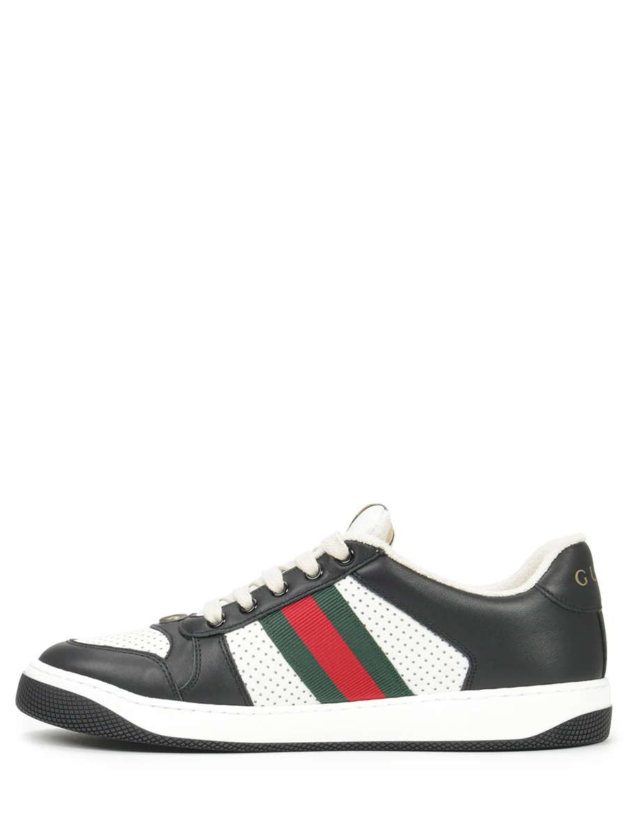 Кеды кожаные Screener GUCCI 570442AAA4S 1061 Черный  Фото 3