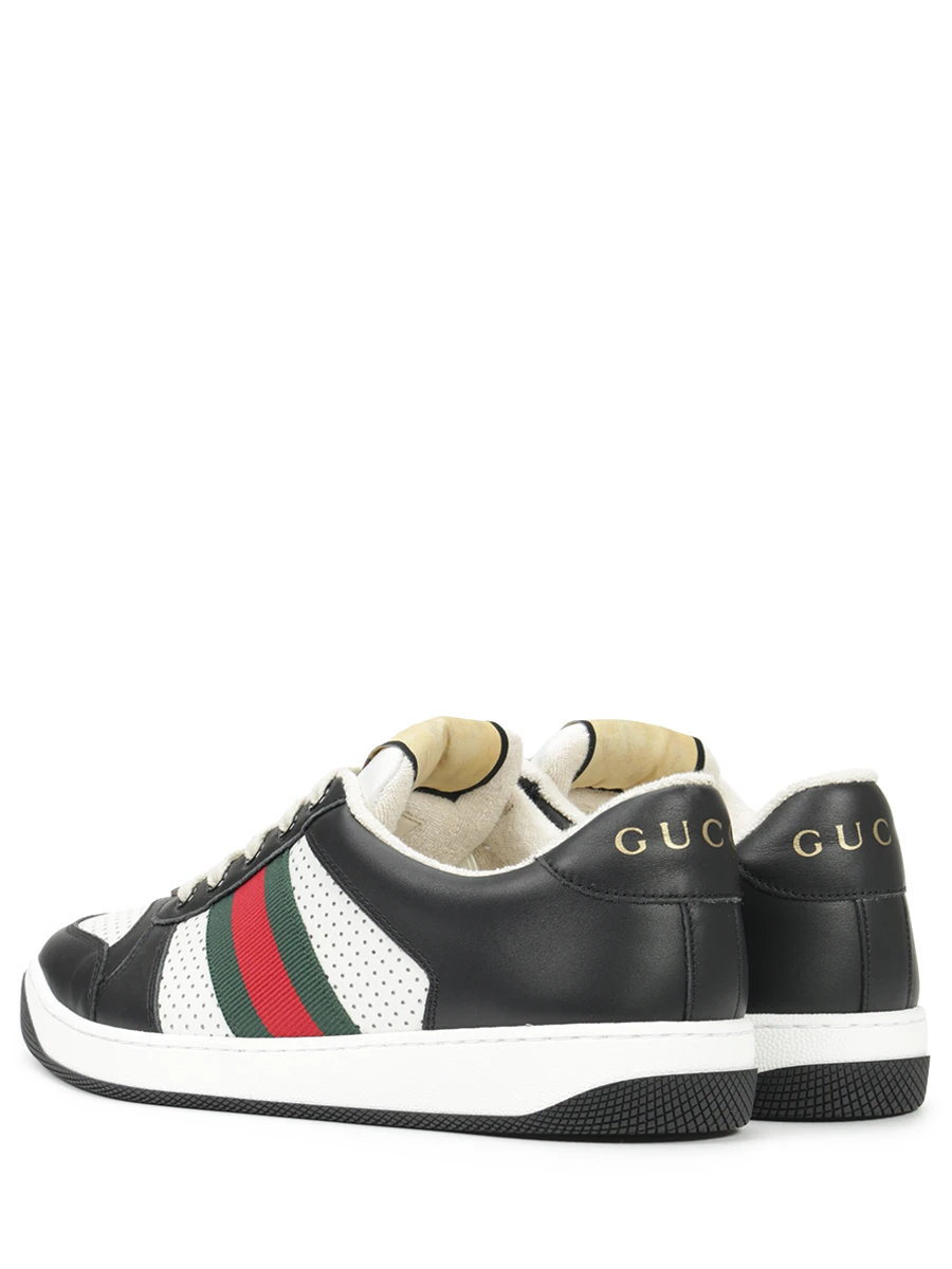 Кеды кожаные Screener GUCCI 570442AAA4S 1061 Черный  Фото 4