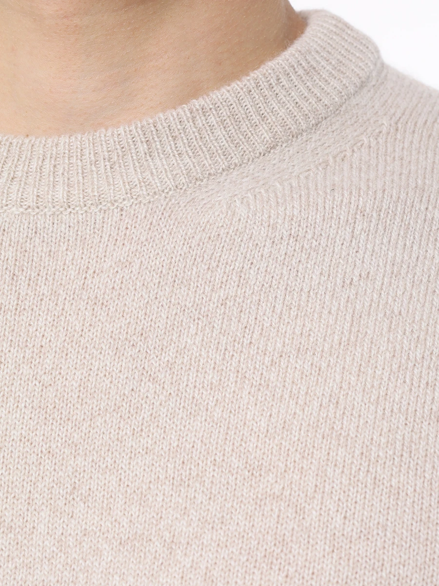 Джемпер кашемировый FIORONI CASHMERE MK27018A1 V1 Бежевый  Фото 5