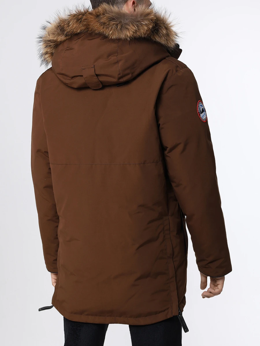 Парка однотонная ARCTIC EXPLORER POLUS Какао Коричневый  Фото 3