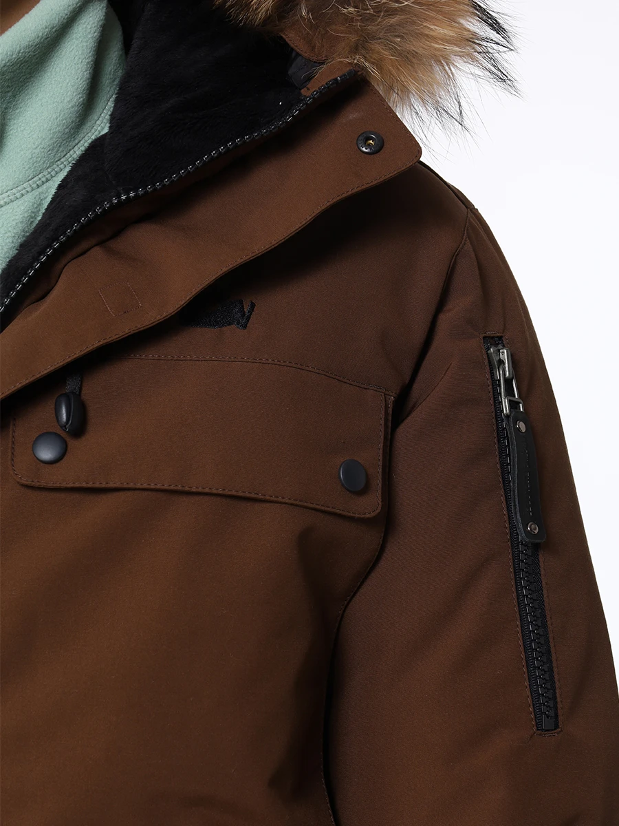 Парка однотонная ARCTIC EXPLORER POLUS Какао Коричневый  Фото 5