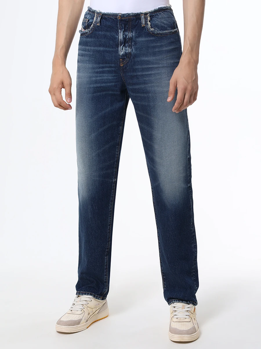 Джинсы Slim Fit хлопковые DIESEL A1138909G9201 Синий  Фото 4