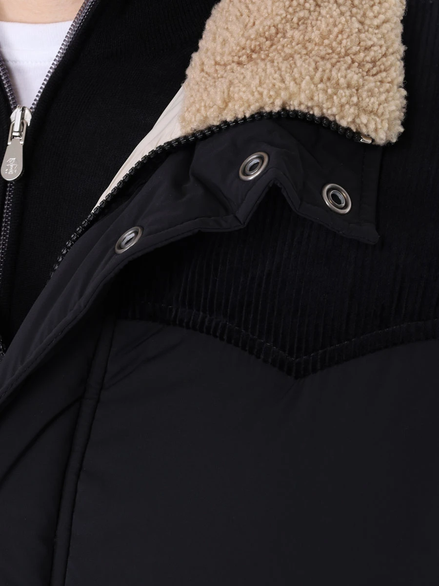 Жилет стеганый BRUNELLO CUCINELLI MM4031942 CCY28 Черный  Фото 5