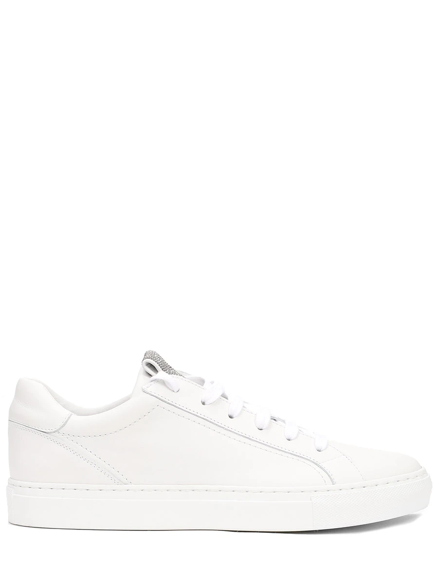 Кеды кожаные BRUNELLO CUCINELLI MZGSG2525 C7592 Белый 