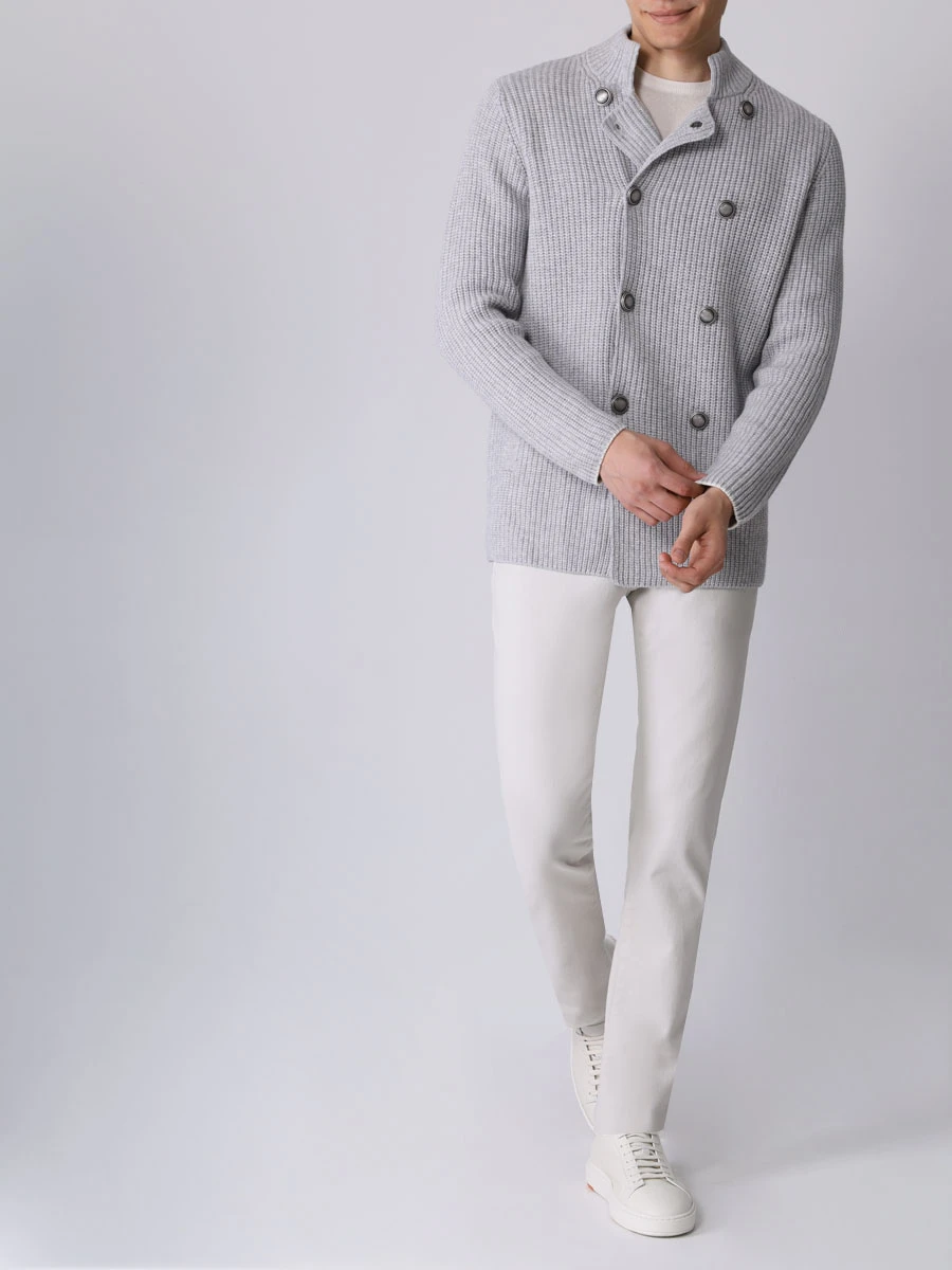 Кардиган шерстяной BRUNELLO CUCINELLI M3655501 CBP08 Серый  Фото 2