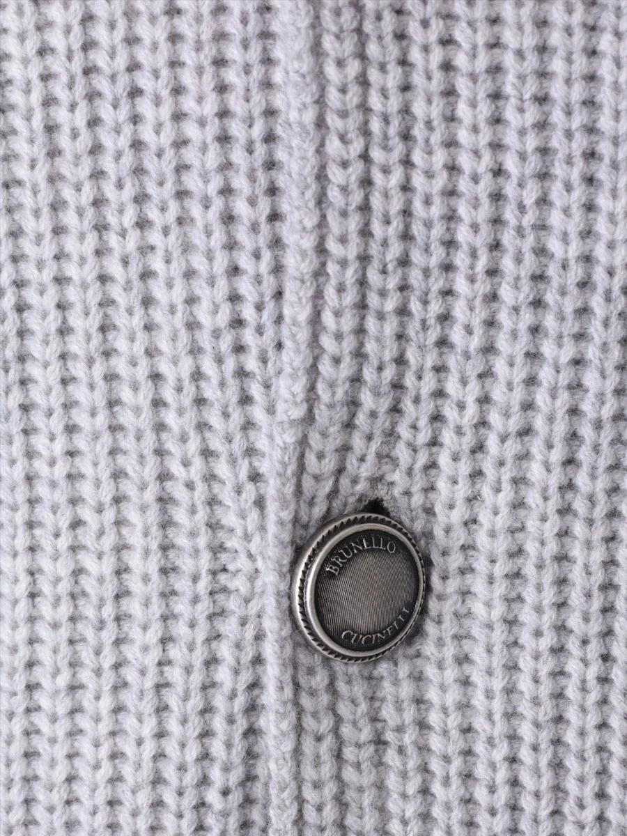 Кардиган шерстяной BRUNELLO CUCINELLI M3655501 CBP08 Серый  Фото 6