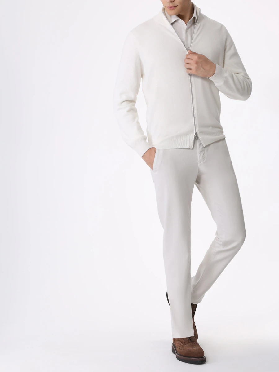 Кардиган кашемировый BRUNELLO CUCINELLI M2200106 CO312 Белый  Фото 2