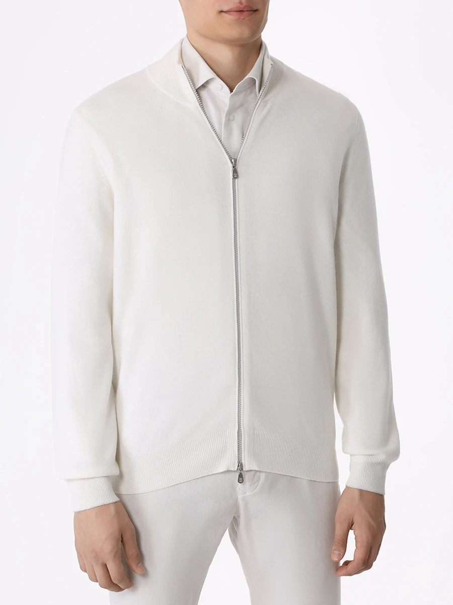 Кардиган кашемировый BRUNELLO CUCINELLI M2200106 CO312 Белый  Фото 4