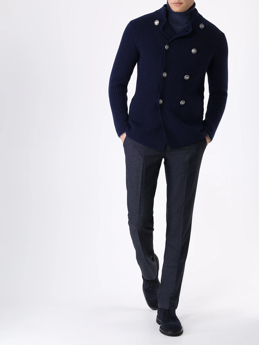 

Кардиган шерстяной, Синий, M3655501 CA058