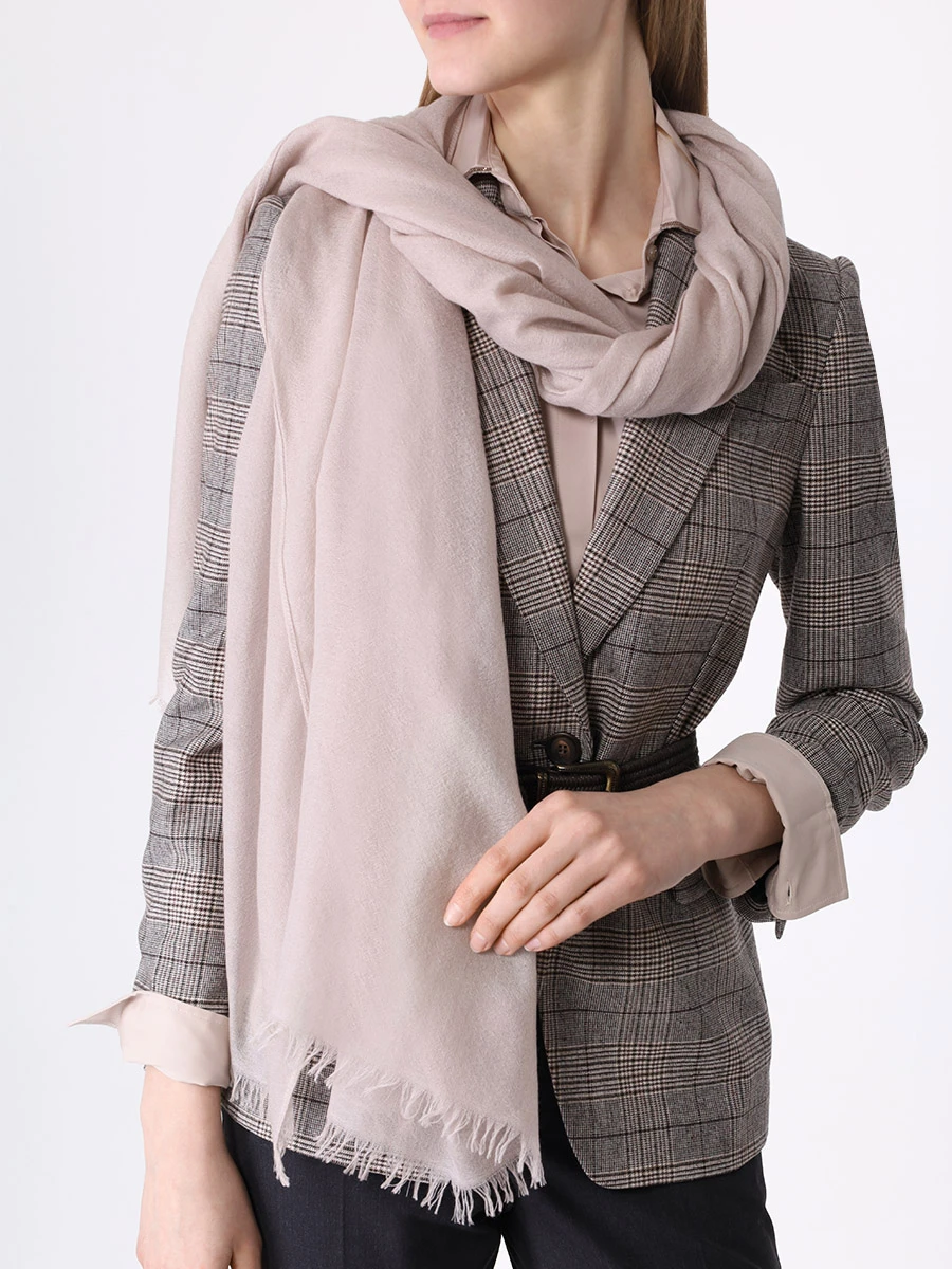 Шарф кашемировый BRUNELLO CUCINELLI MSC924059 C9576 Розовый  Фото 2
