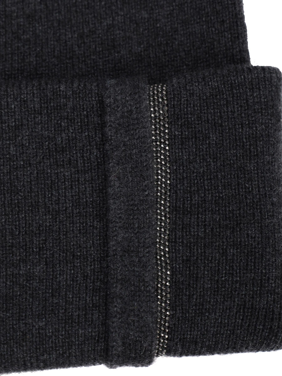 Шапка кашемировая BRUNELLO CUCINELLI M12163199 C2803 Серый  Фото 3