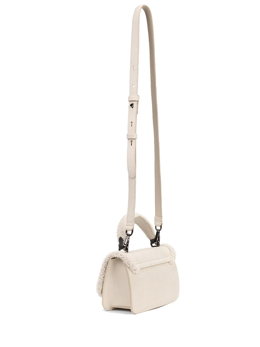 Сумка кожаная BRUNELLO CUCINELLI MBEMD2496 C8495 Кремовый  Фото 3