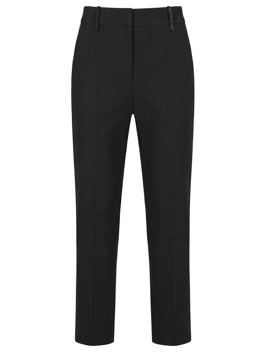 Брюки шерстяные BRUNELLO CUCINELLI MB526P8397 C101 Черный 