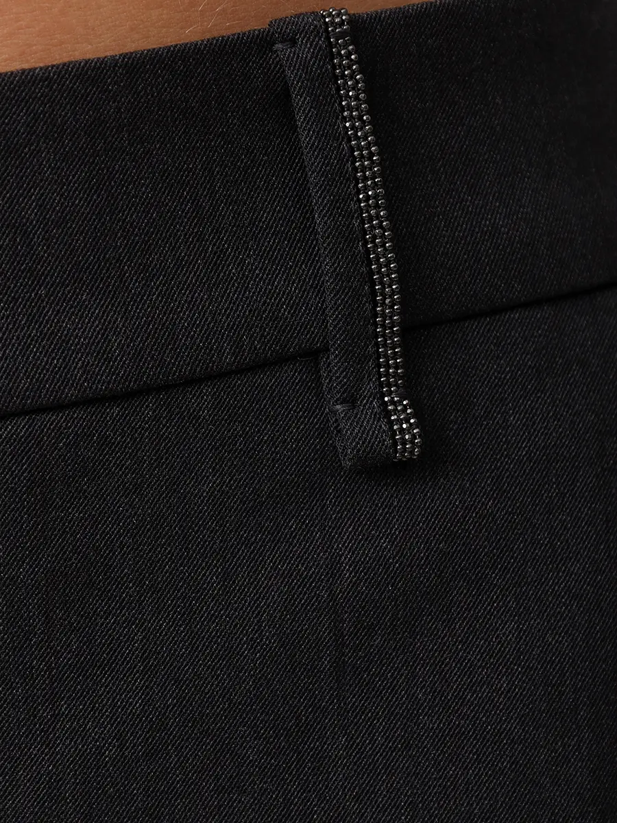 Брюки шерстяные BRUNELLO CUCINELLI MB526P8397 C101 Черный  Фото 6