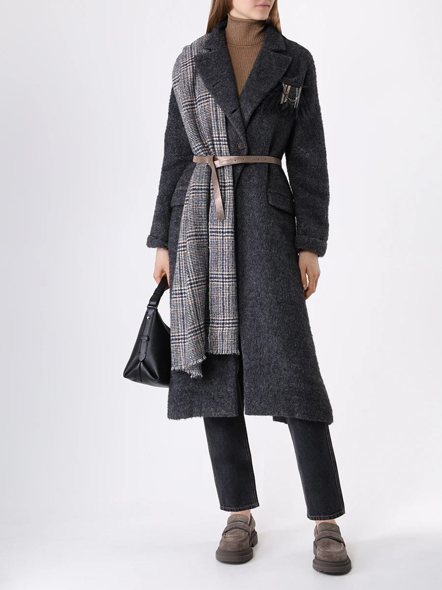 Водолазка кашемировая BRUNELLO CUCINELLI M41822903 C8720 Коричневый  Фото 2